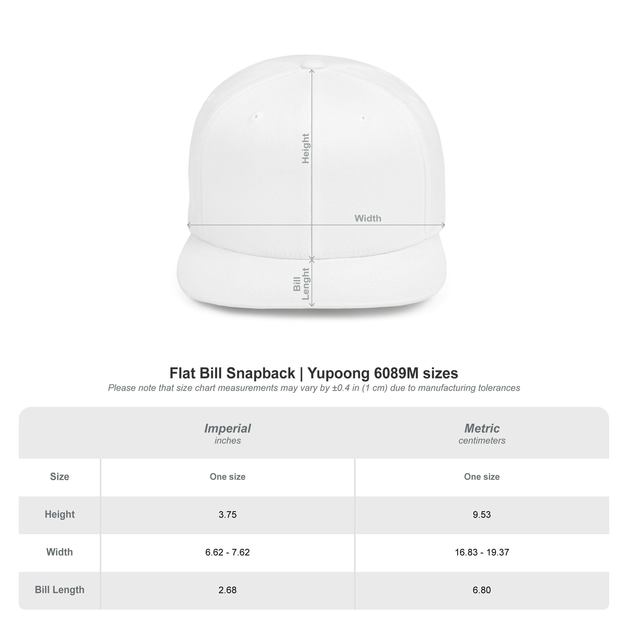Copy of Flat Bill Snapback