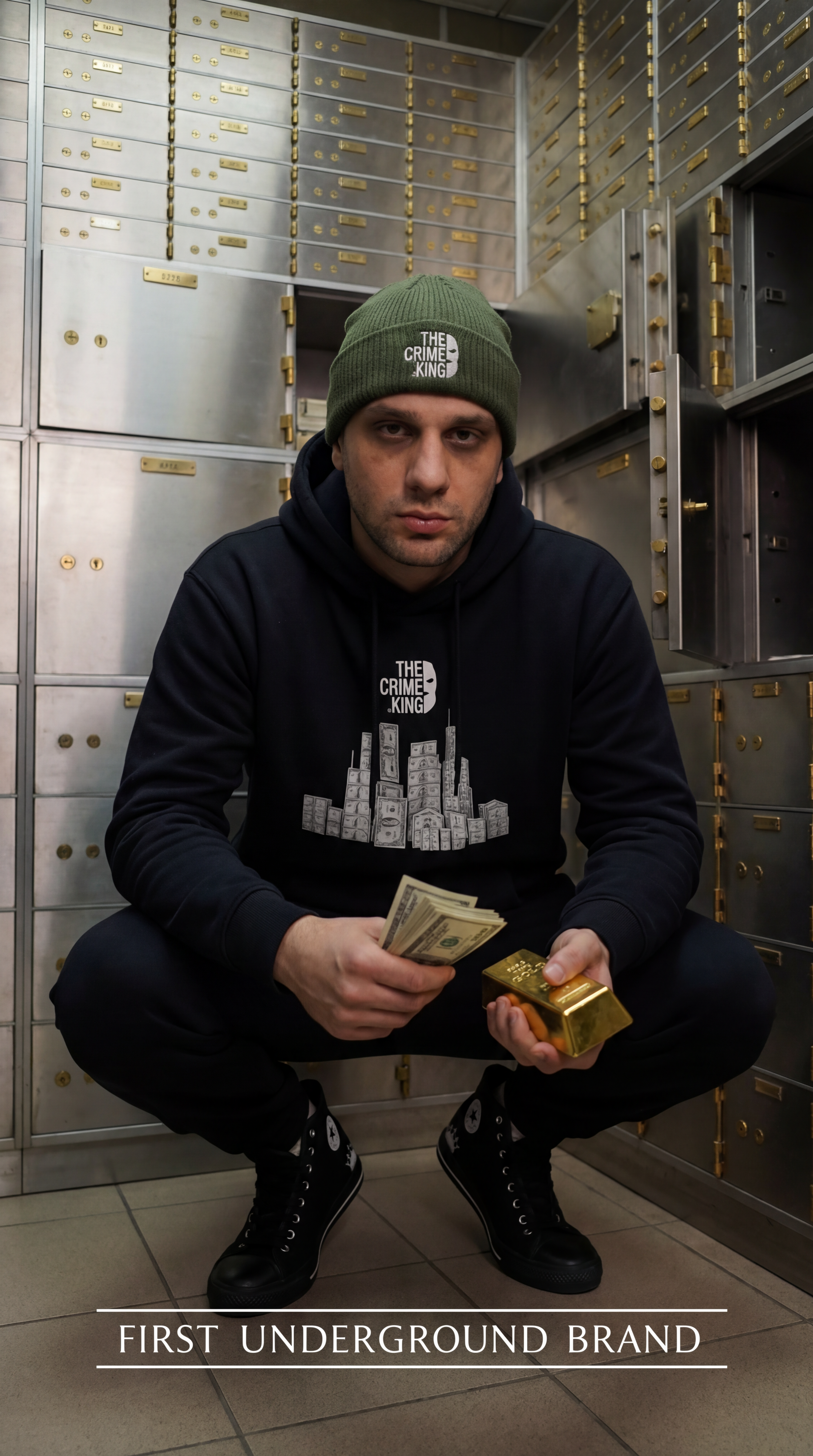 Cuff Beanie "The Crime King"