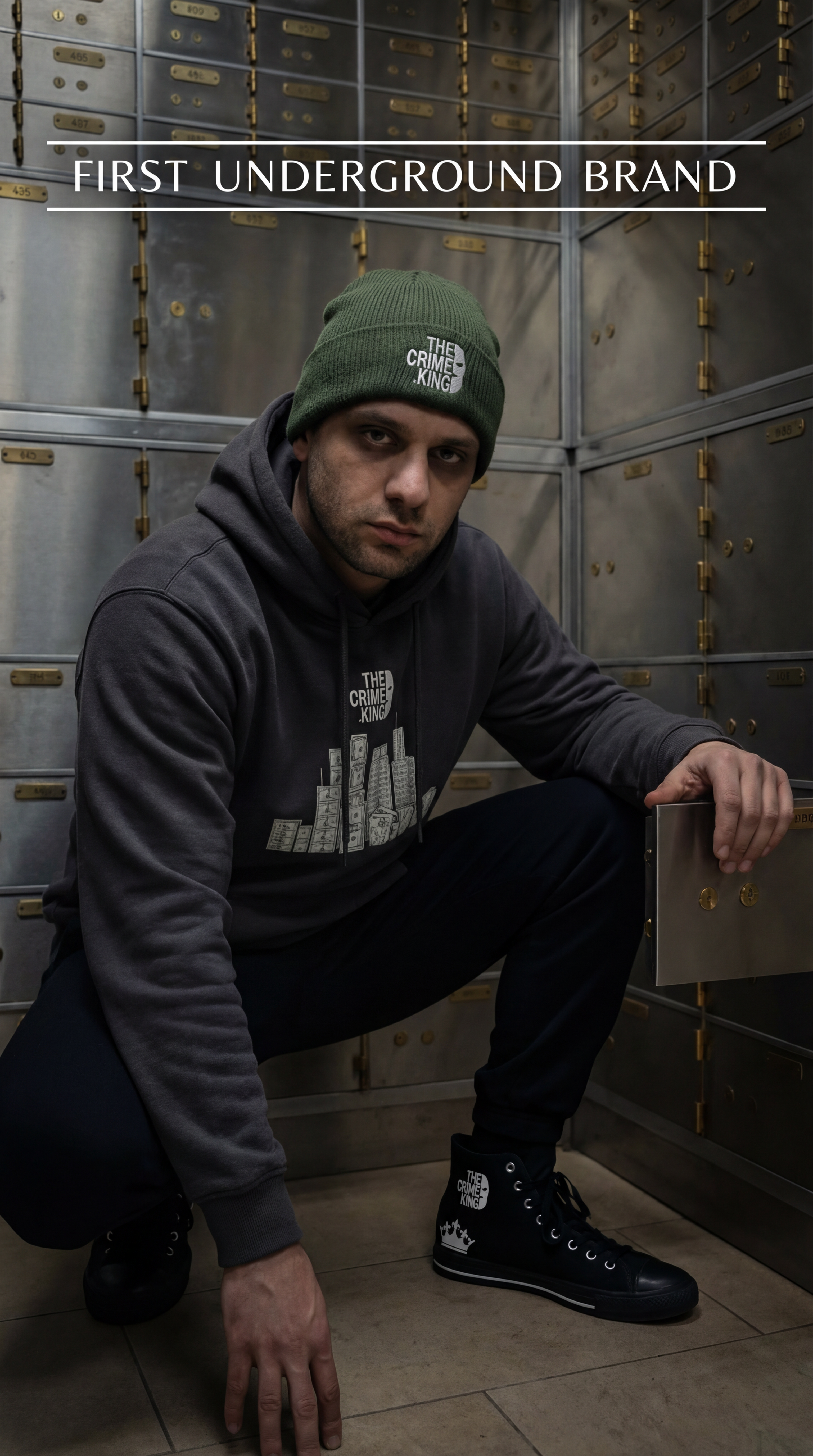 Cuff Beanie "The Crime King"