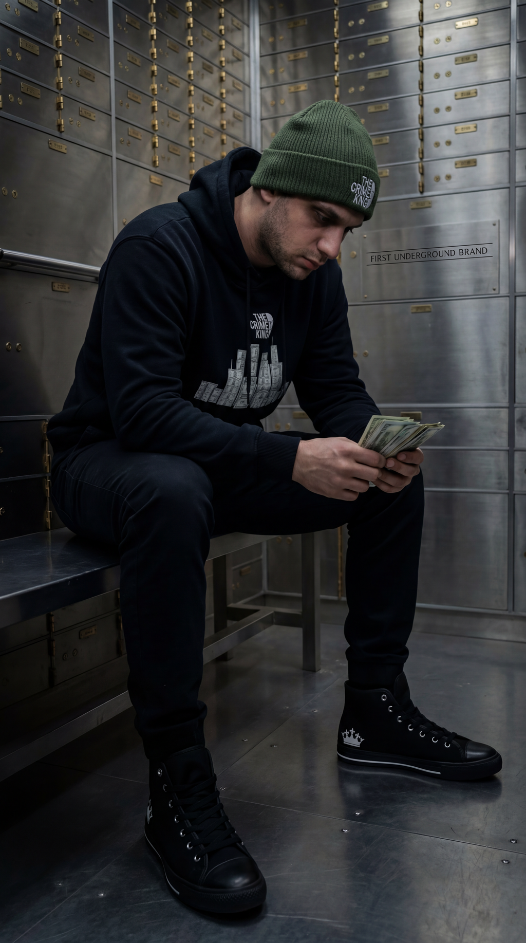 Cuff Beanie "The Crime King"