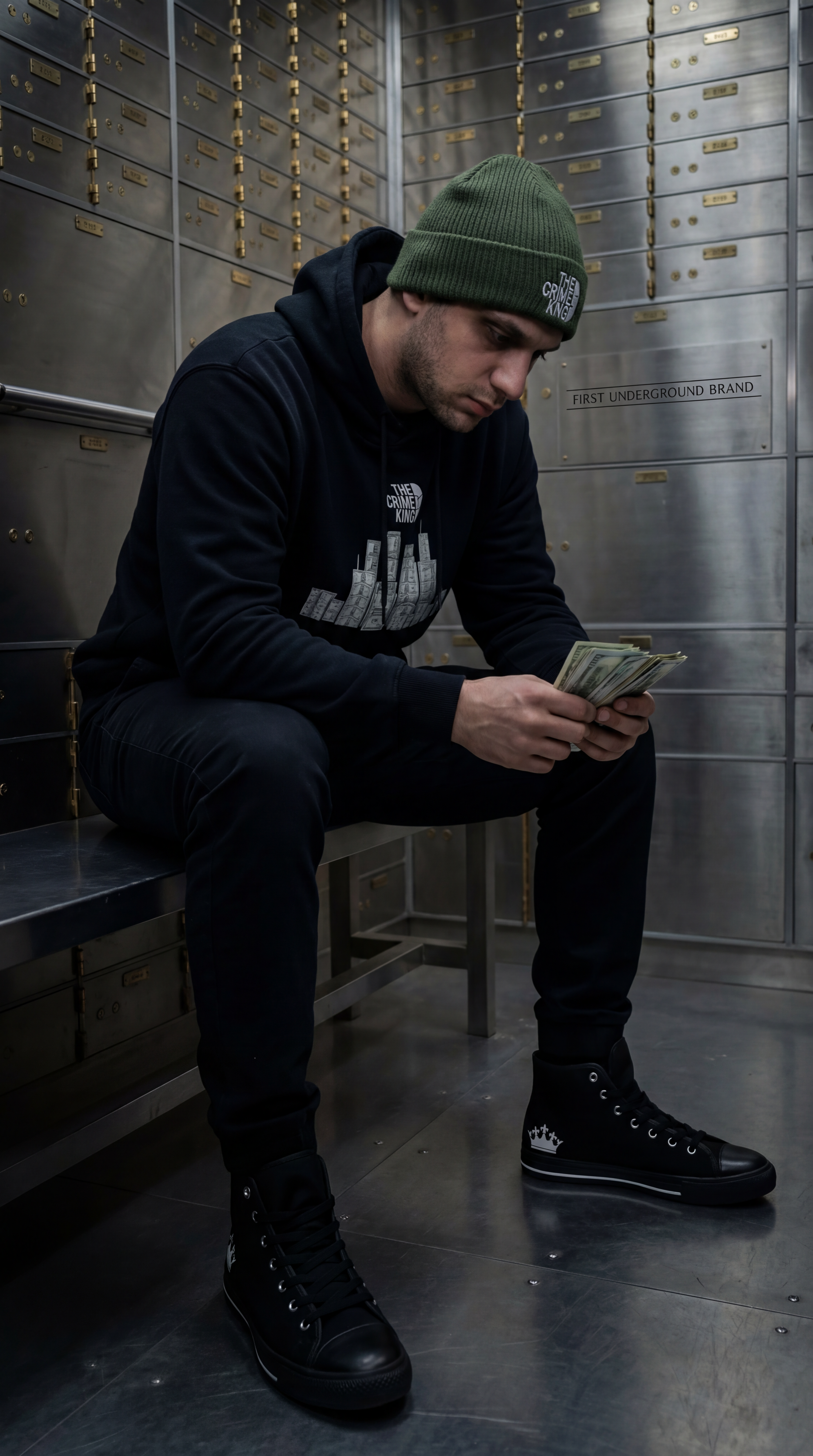 Cuff Beanie "The Crime King"