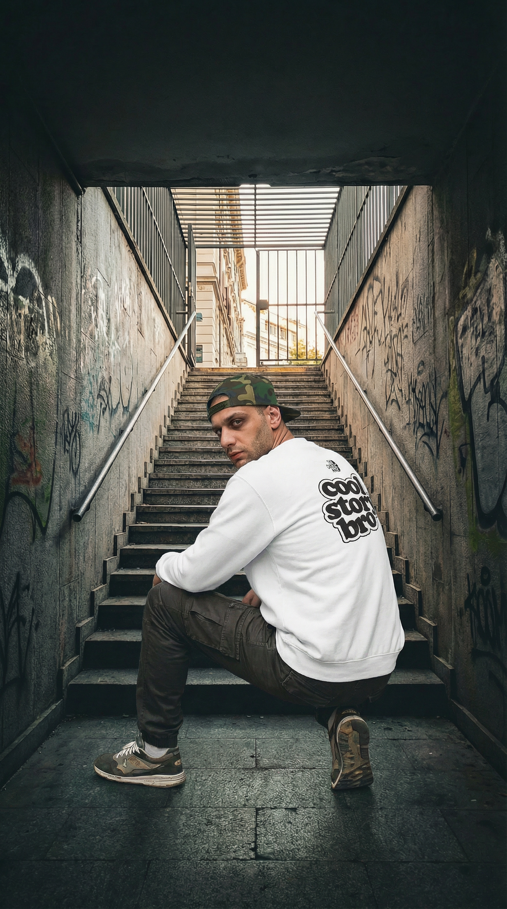 Unisex "Cool Story Bro" Crewneck Sweatshirt