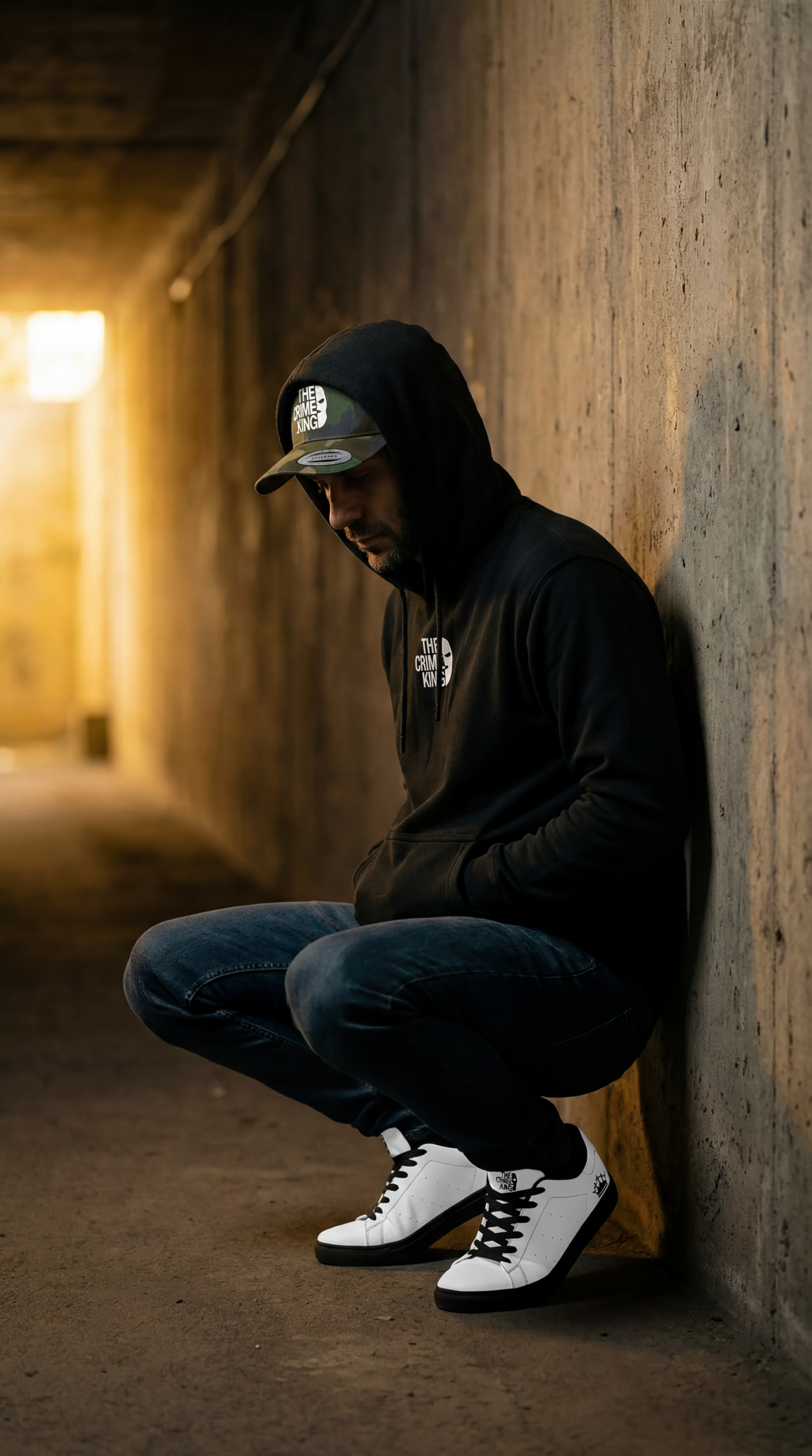 Flat Bill Snapback "The Crime King"