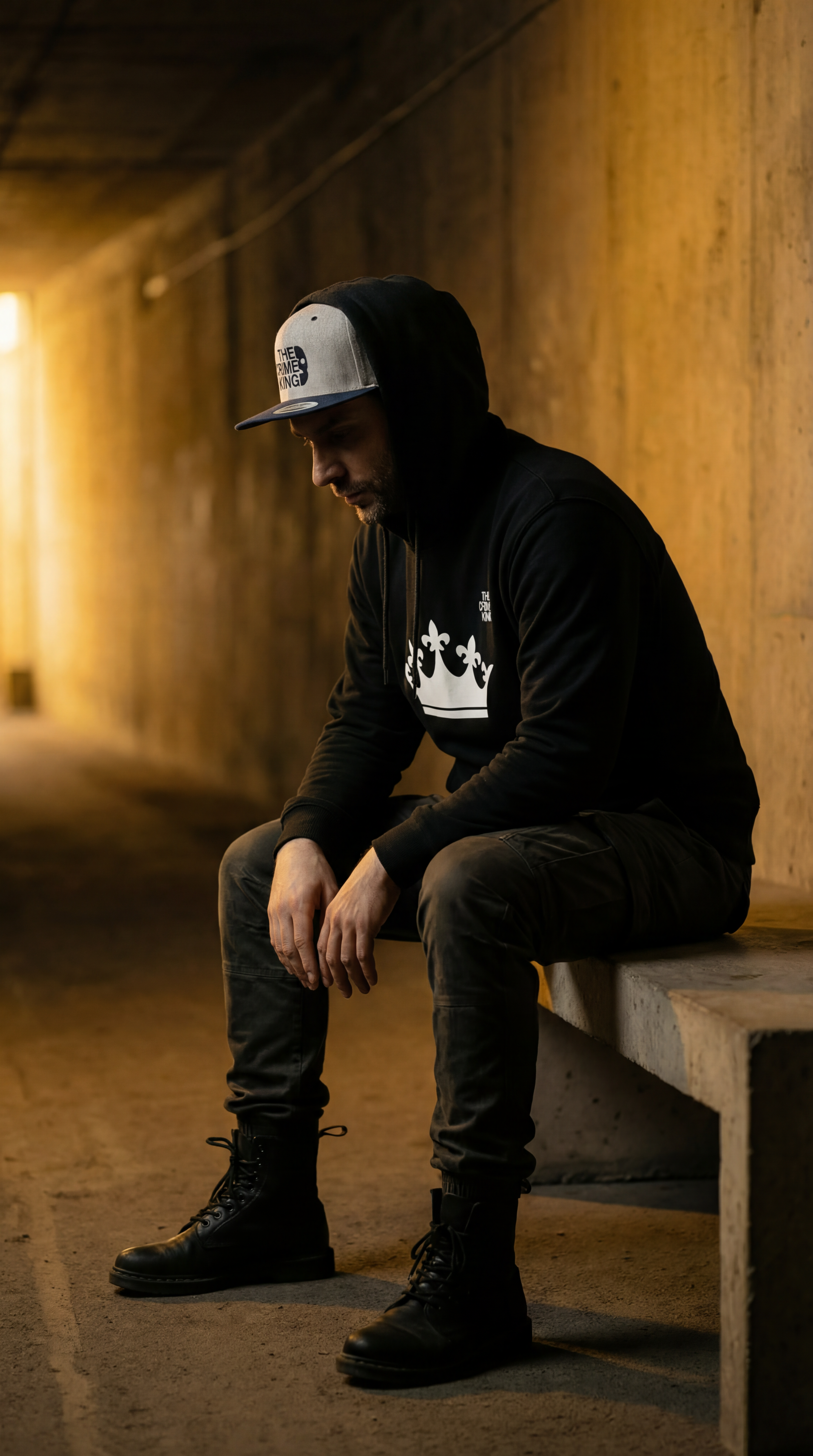 Flat Bill Snapback "The Crime King"