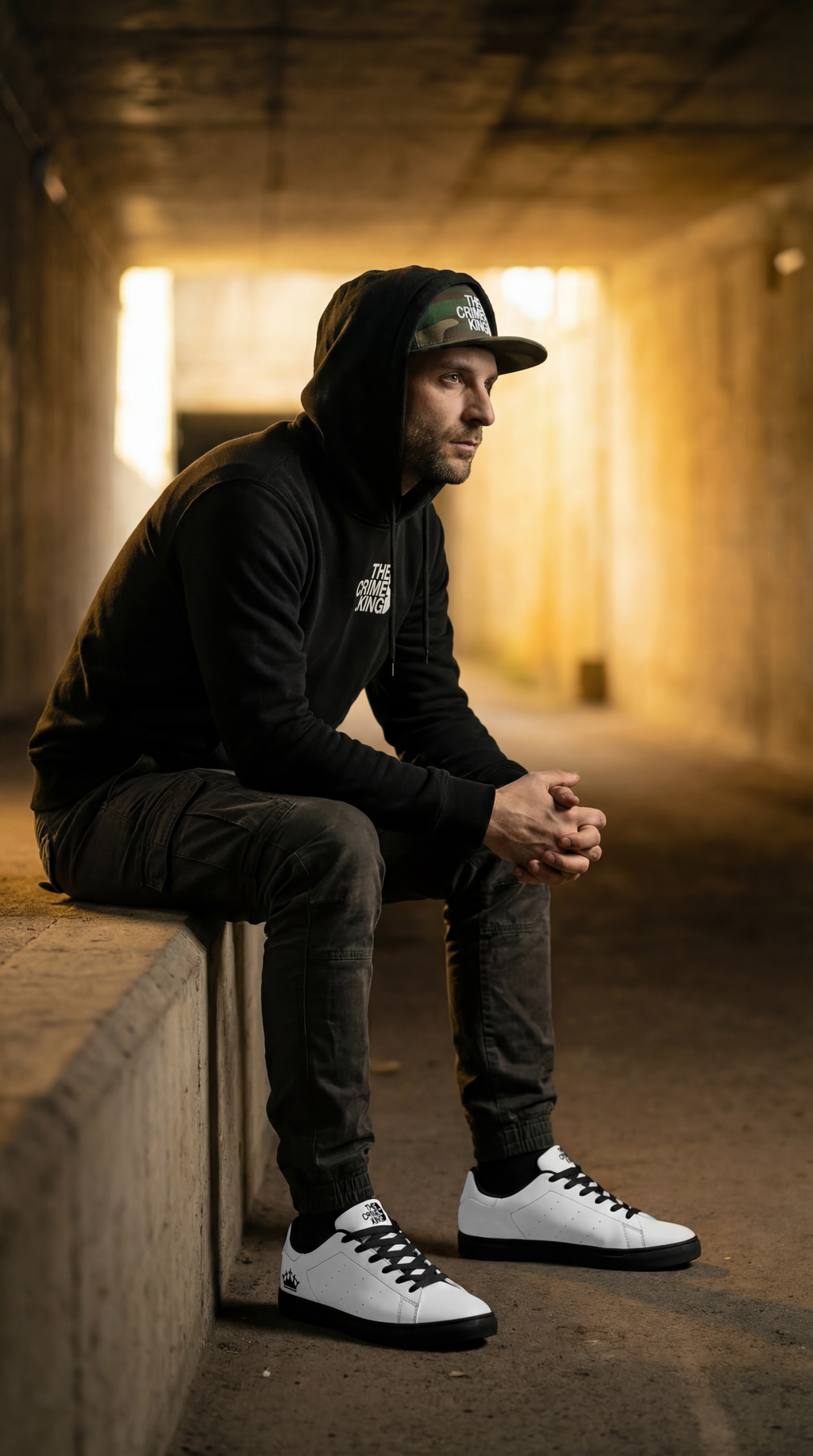 Flat Bill Snapback "The Crime King"
