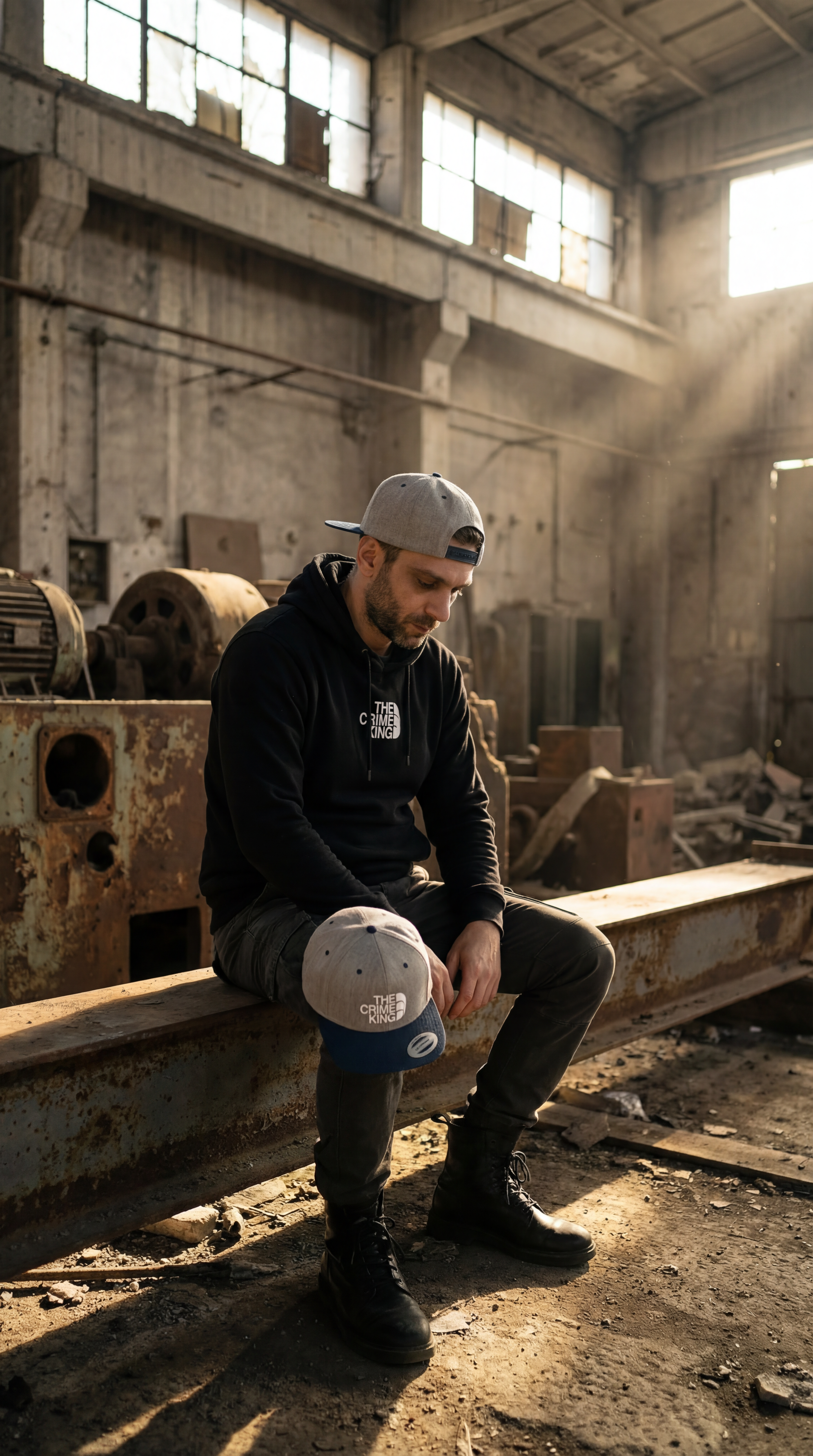 Flat Bill Snapback "The Crime King"