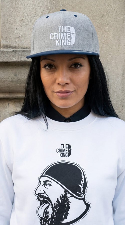 Flat Bill Snapback "The Crime King"