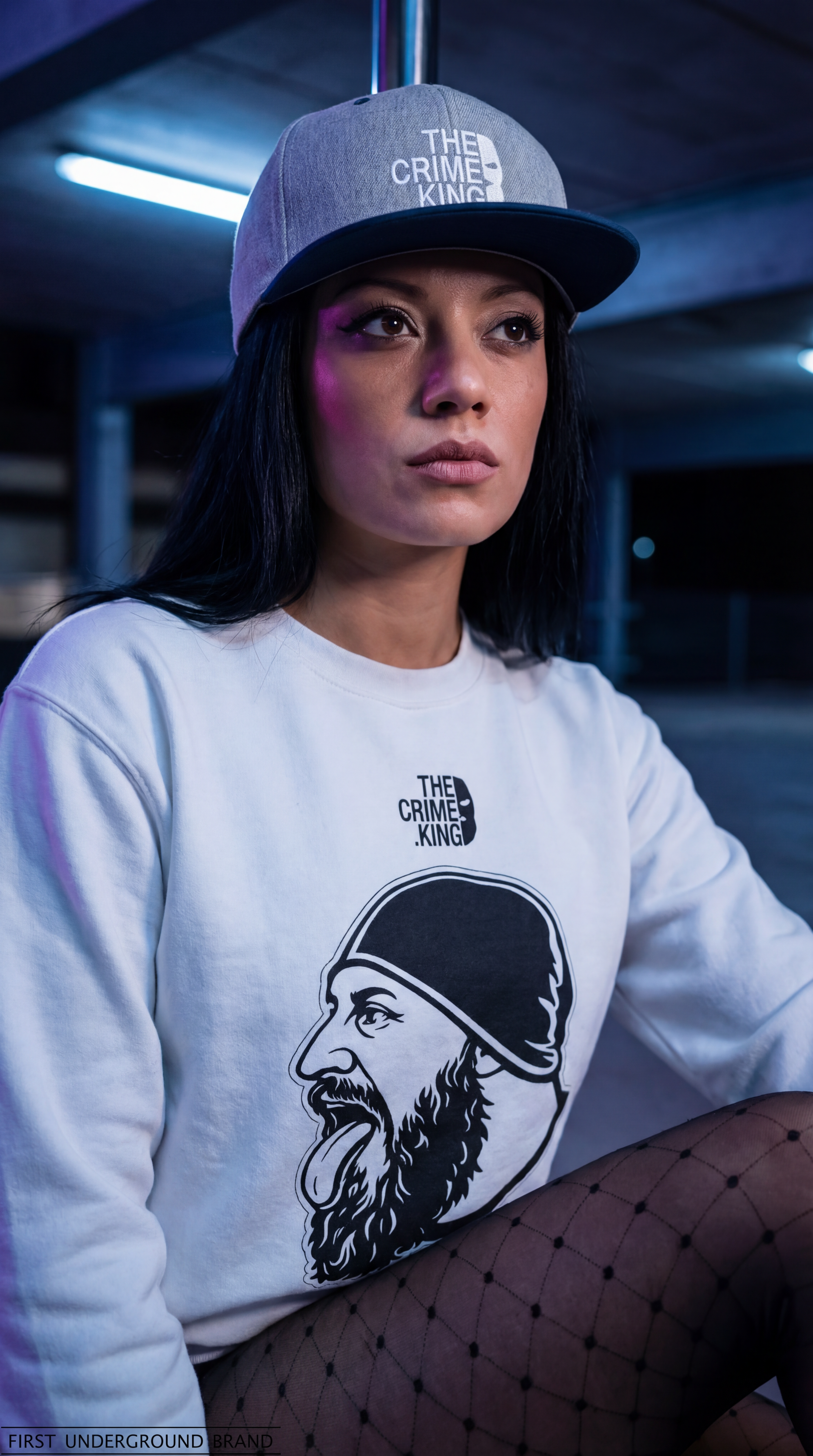 Flat Bill Snapback "The Crime King"