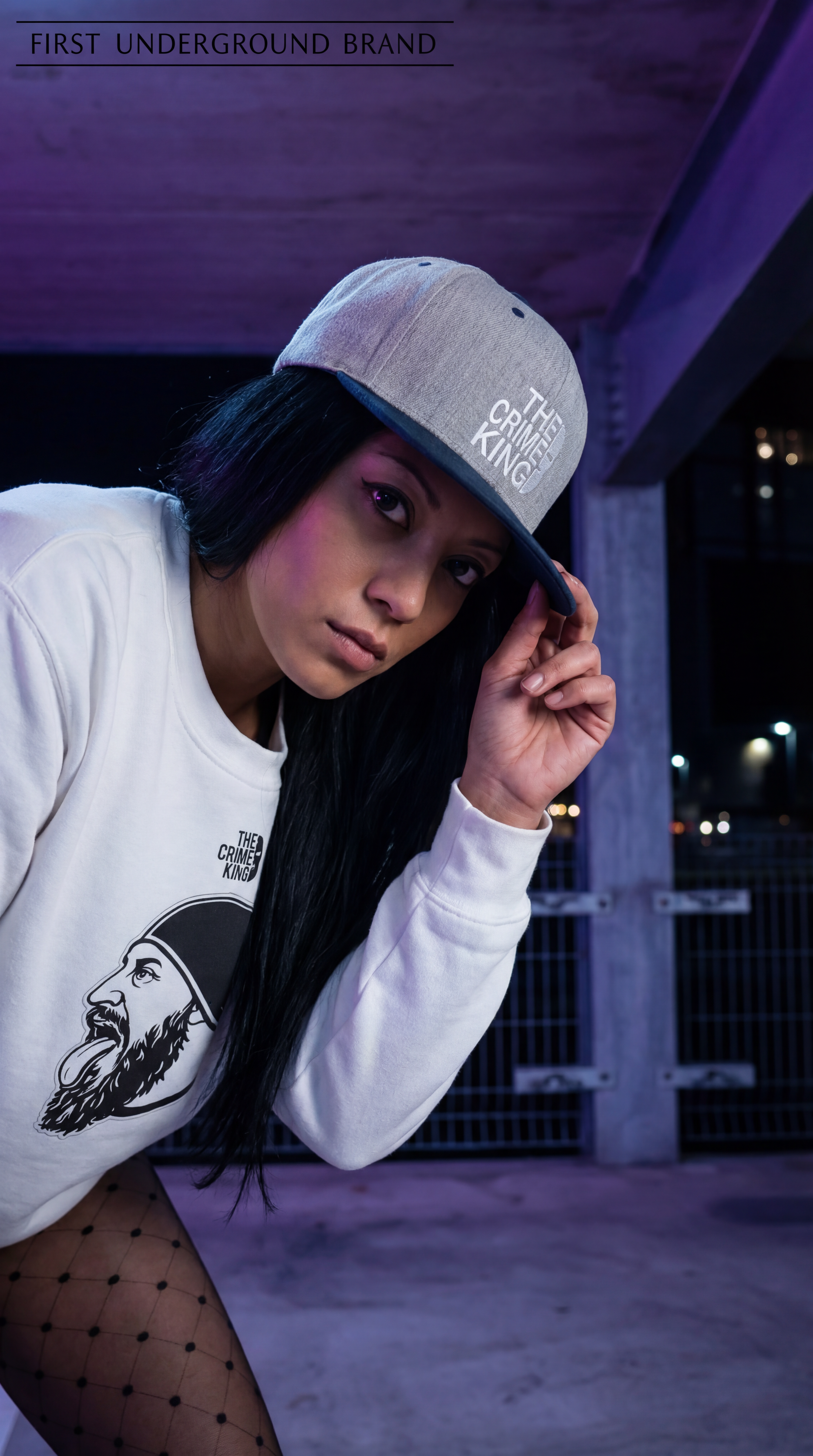 Flat Bill Snapback "The Crime King"