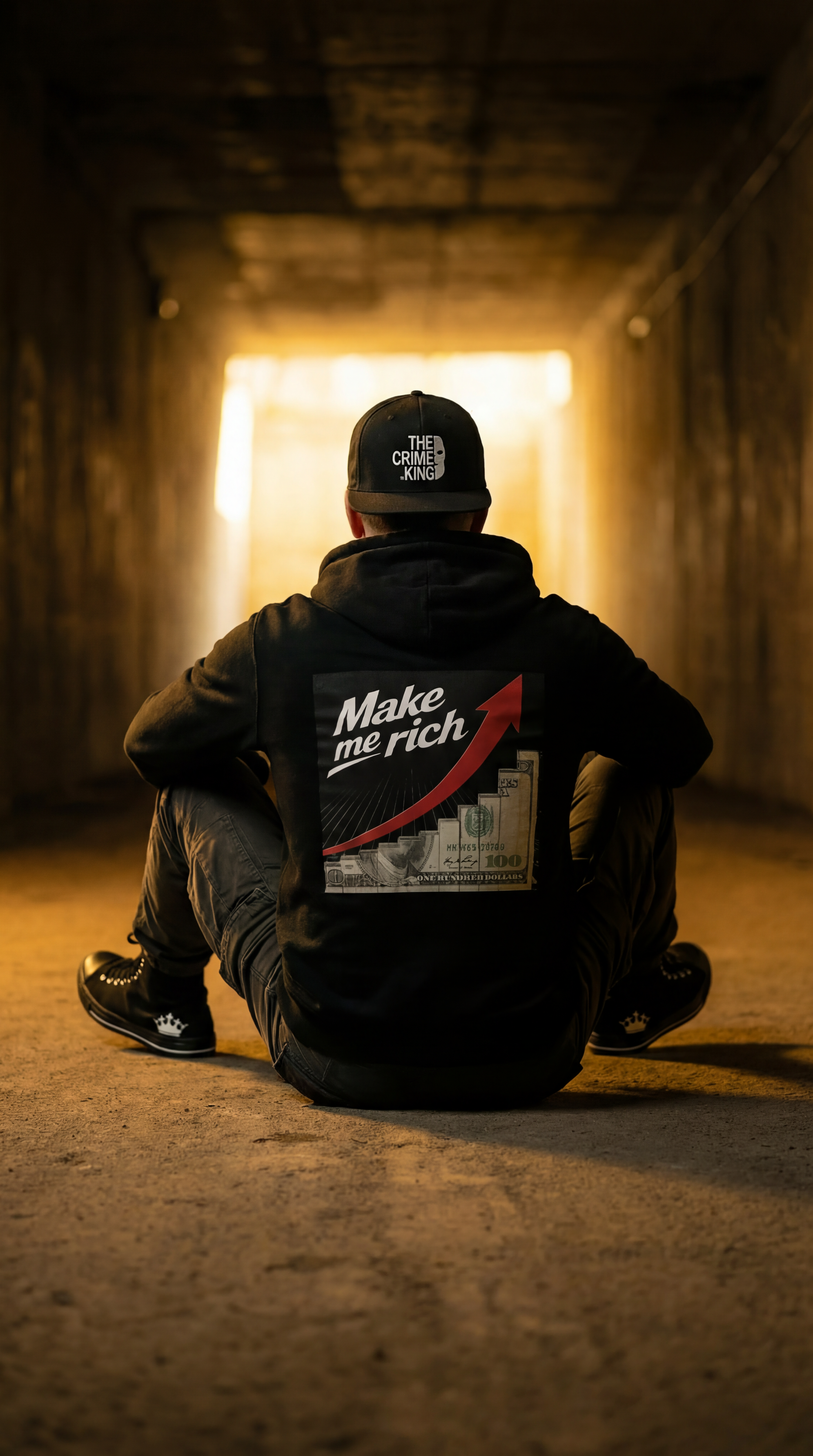 Flat Bill Snapback "The Crime King"