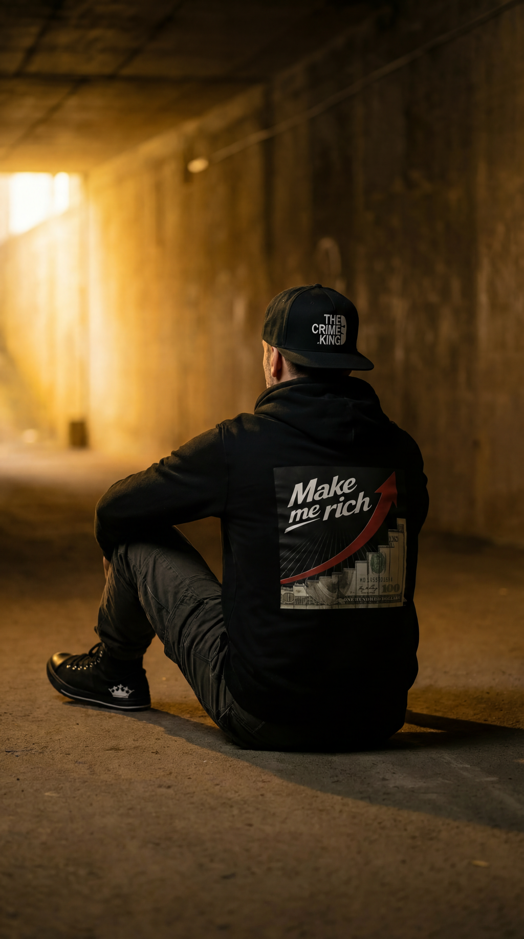Flat Bill Snapback "The Crime King"