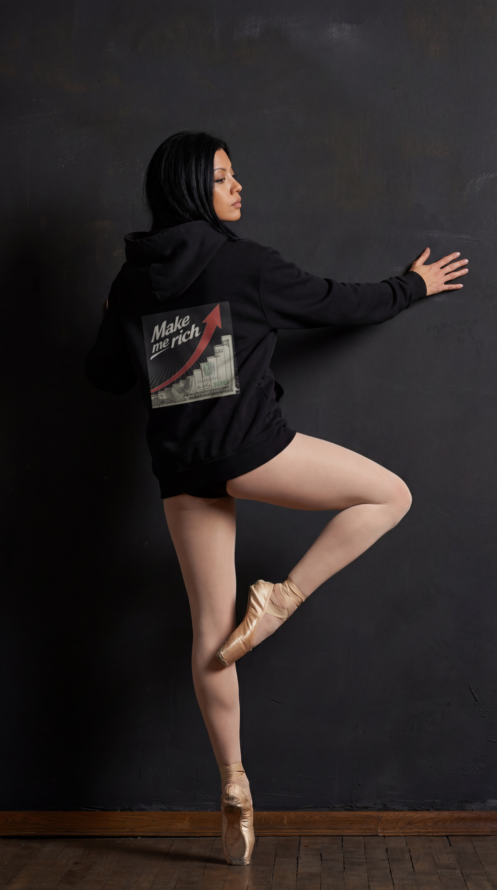 Unisex "Make me Rich" Hooded Sweatshirt