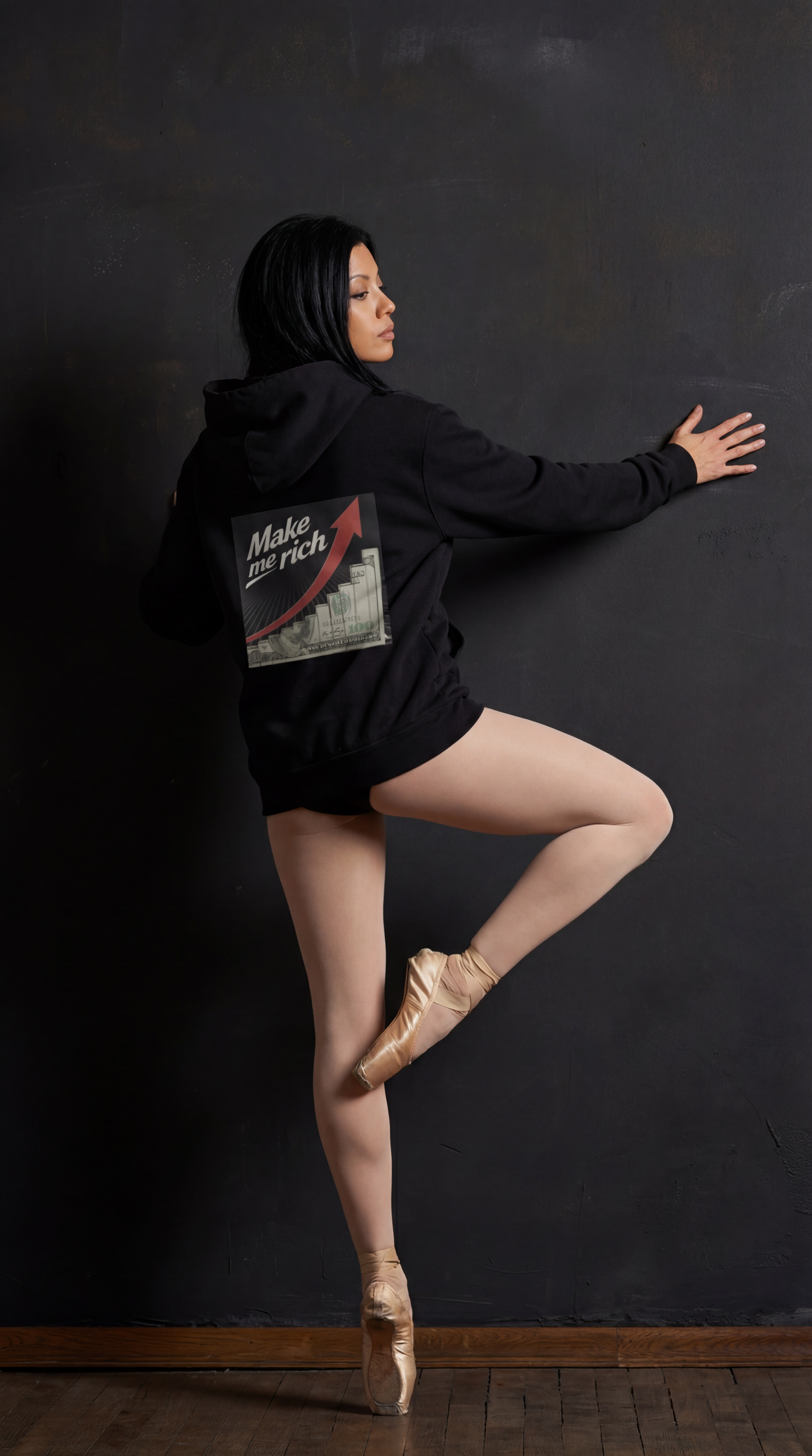 Unisex "Make me Rich" Hooded Sweatshirt